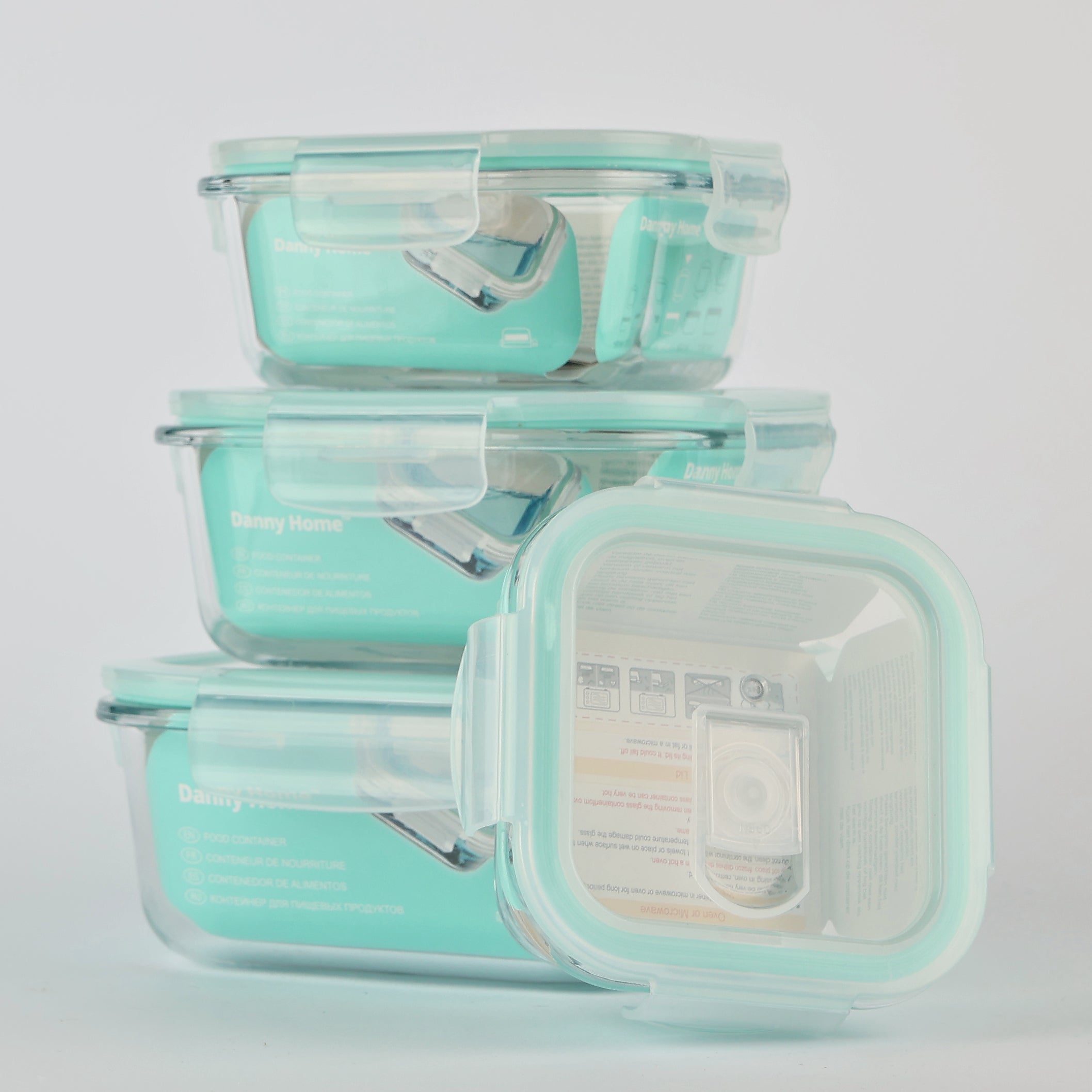 Square Glass Food Container