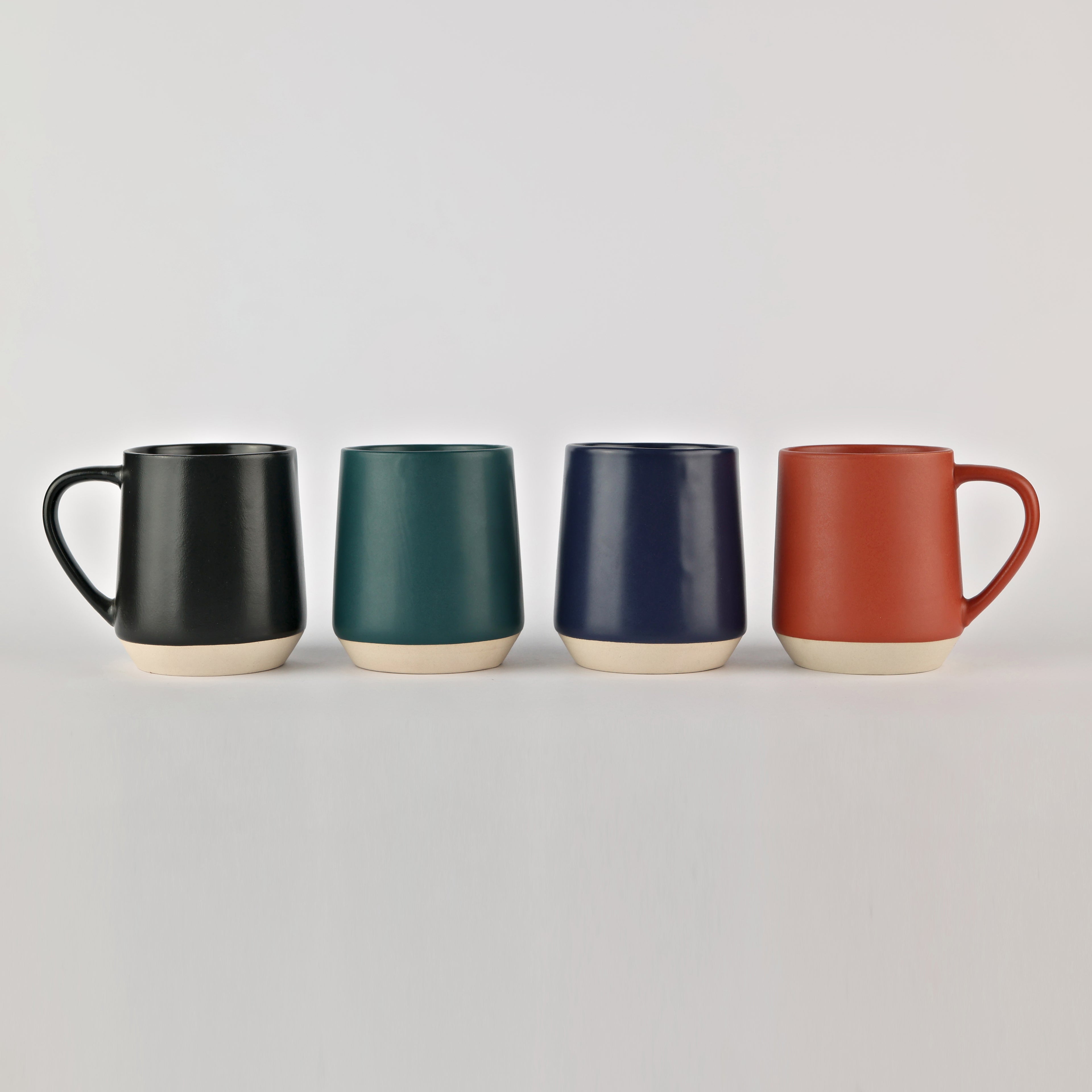 4Pcs Porcelain Mugs